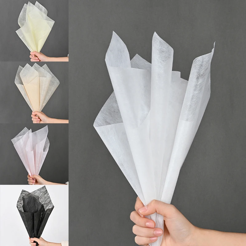 Papier do pakowania w kwiaty półprzezroczysty papier do bawełniana podszewka mleka do pakowania w kwiaciarni bukiet ślubny miękki papier kolorowe