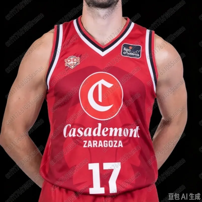 2627 New Arrival Casademont Zaragoza Basketball Game Jerseys, Adult Sizes, Vests, Fan Special Jersey Kits FamilyMatching