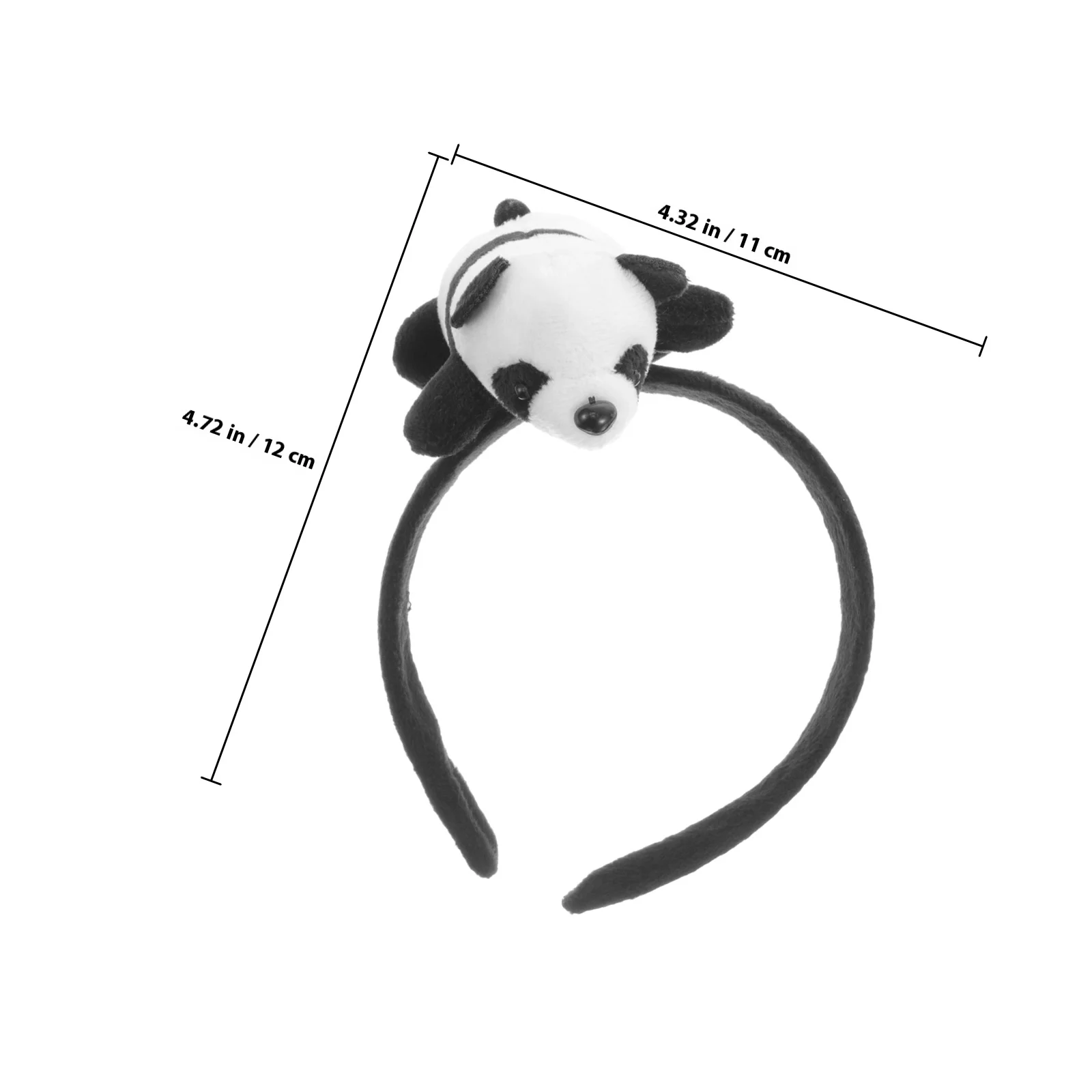 الباندا عقال النساء لطيف الحيوان إكسسوارات الشعر مضحك الباندا رباطات الفتيات صور الدعامة موضوع الحفلات الزخرفية