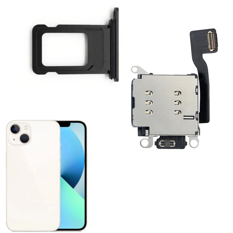 2024 New Dual Sim Card Connector for iphone 13/13 Pro/13 Pro Max for Repairing, Replacing