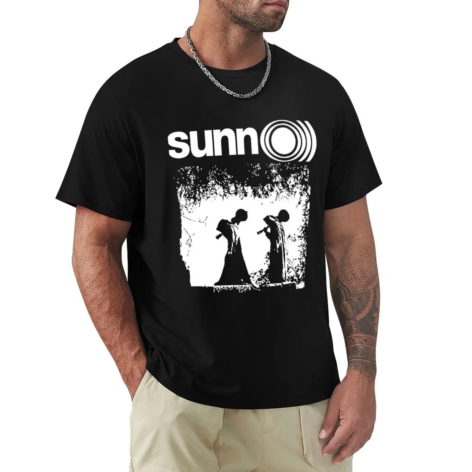 Camiseta Sunn O - Doom Black Metal, modelo de camiseta, moda feminina, camiseta engraçada para o papai