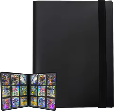 4/9/12-Grid A4 Card Album 4/9/12 Pocket Storage Binder Game Card Collect Book Holds 160/360/480 Cards Trading Card Holder