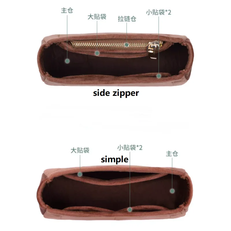 【Only Sale Inner Bag】Bag Organizer Insert For Celine Ava Triomphe Shoulder Organiser Divider Shaper Makeup Bag