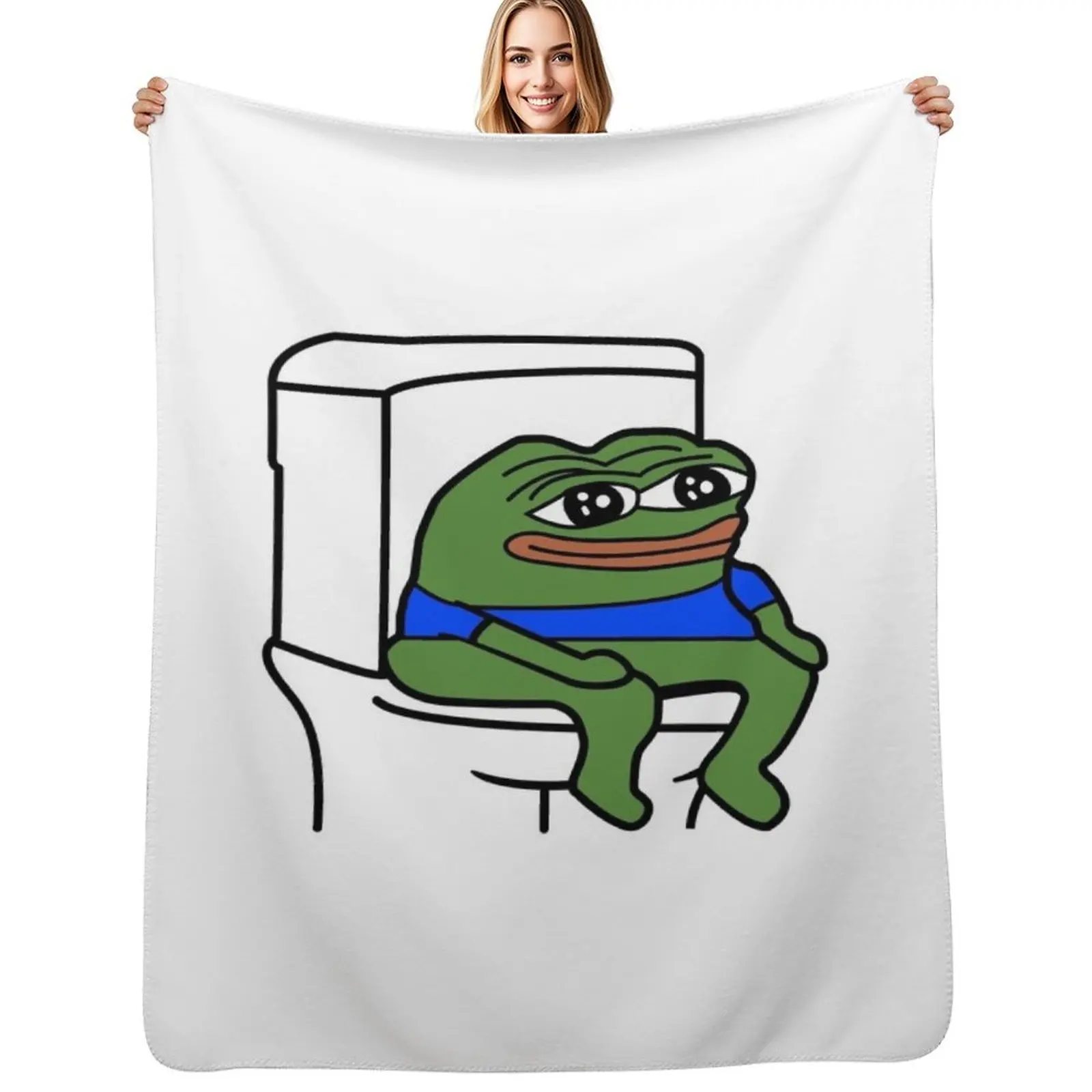 

PeepoPooPoo Throw Blanket Lightweight Warm Blanket for Indoor Outdoor Use