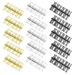 15 set Clock Number Plates Gold Silver Black Roman Numerals Wall Clock Parts Diy Quartz Accessories Home Decor Hanging Digits