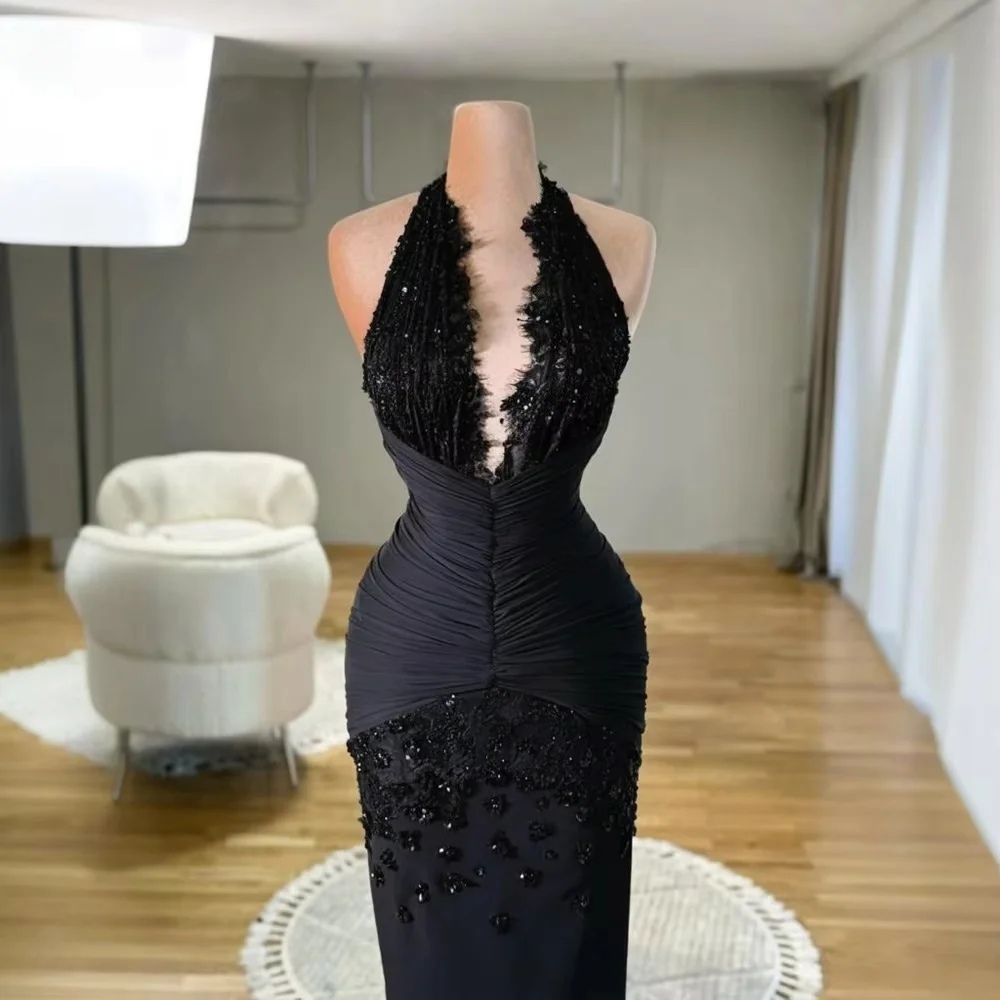 Customized Ball Gown Dress Elegant Party Dresses Luxury 2026 Black Evening Gown for Special Occasions Vestidos De Noiva