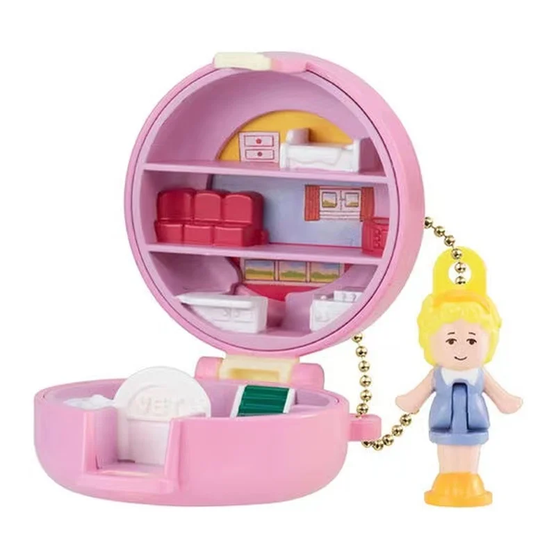 [Na stanie] Bandai Gashapon Polly Pocket Mini Charm Reissue - Nostalgiczny brelok do kluczy z lat 90. |   Modny kolekcjonerski