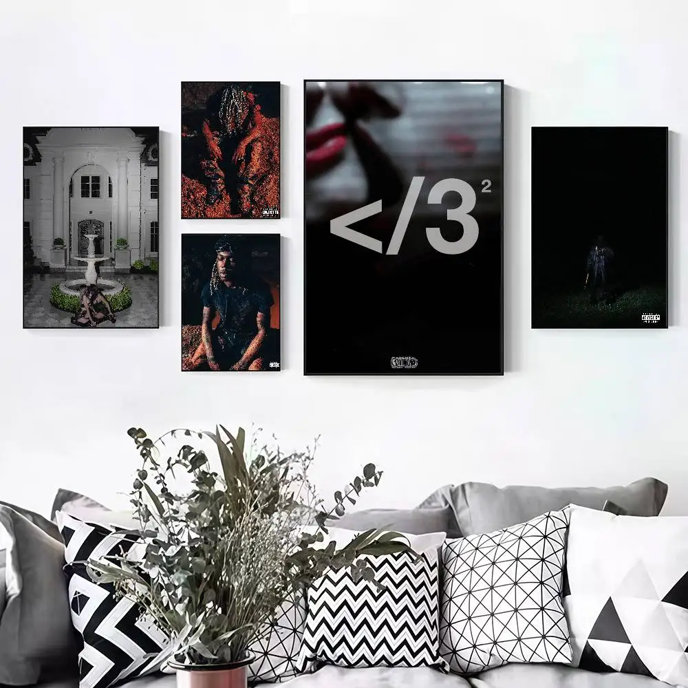 Rapper D-Destroy L-Lonely Albums Peelable Self-adhesive Poster Stickers Are Suitable For Frameless Wall Decoration In A Room