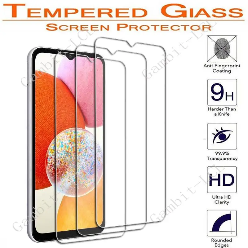 For Samsung Galaxy A02 A03 Core A03s A04 A04e A04s A13 A14 A22 A22s A23 A24 A54 5G 4G Screen Protector Tempered Glass Film Cover