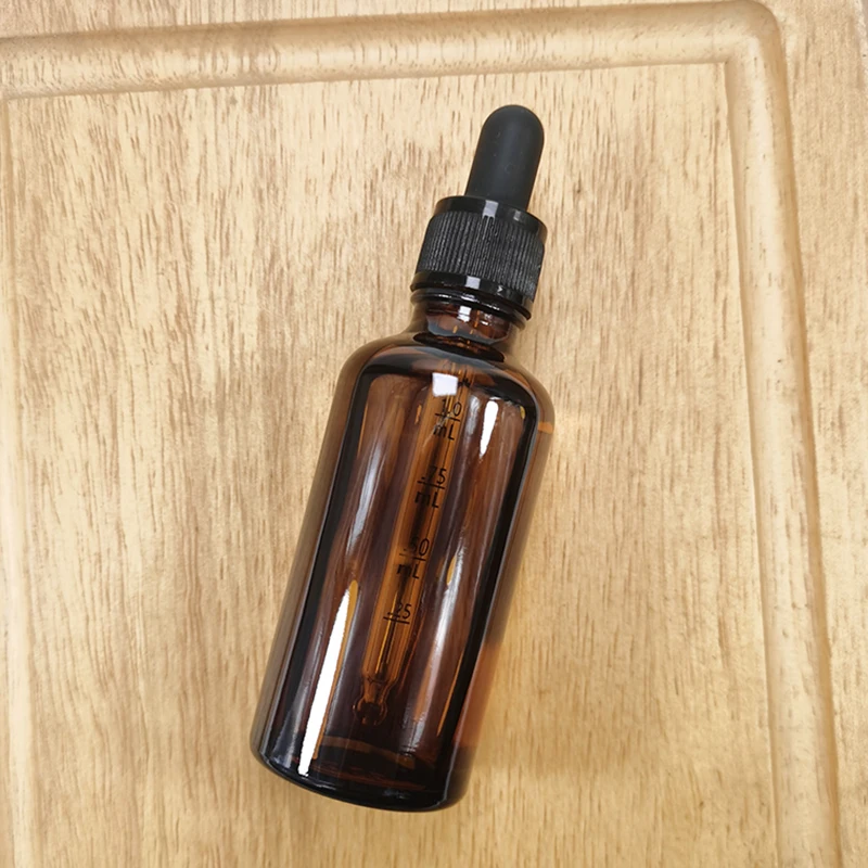 Dropper Bottles With Measure Pipet 5ml-100ml Reagent Eye Drop Amber Glass Aromatherapy Liquid Scale Jar Refillable Bottles