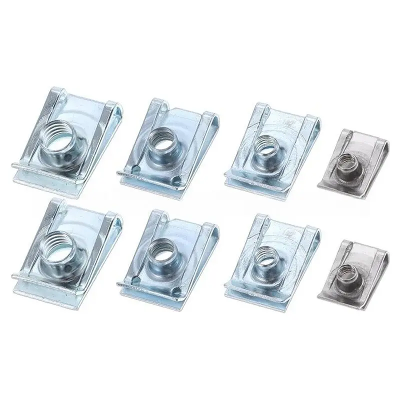 【Price Drop !!】 U-Clip& U-Nut Set(80PCS), M5 M6 M8 For Dashboard Door Panel Interior Automotive For Car Motorcycle