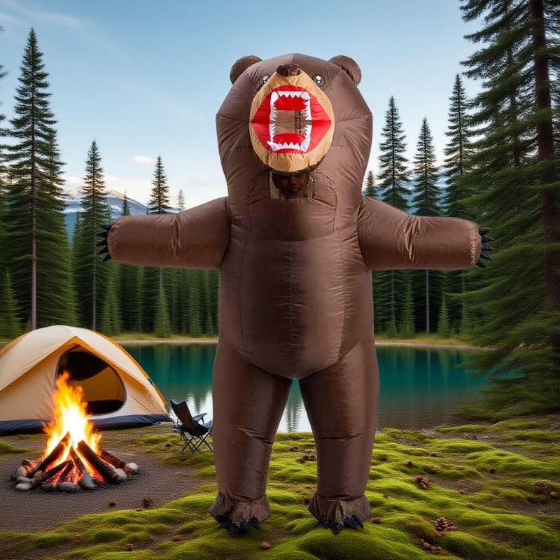 

Bear Inflatable Costume Theme Party Cosplay Inflatable Set Holiday Party Dress Up Halloween Christmas Costume Gift