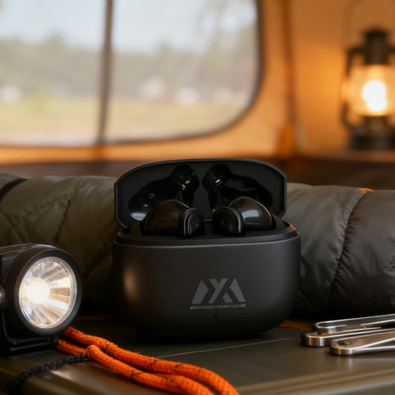 A60/MYX-Sleek True Wireless Earbuds with Premium Texture, Delivering Punchy Bass and a Sophisticated Visual & Tactile Experience