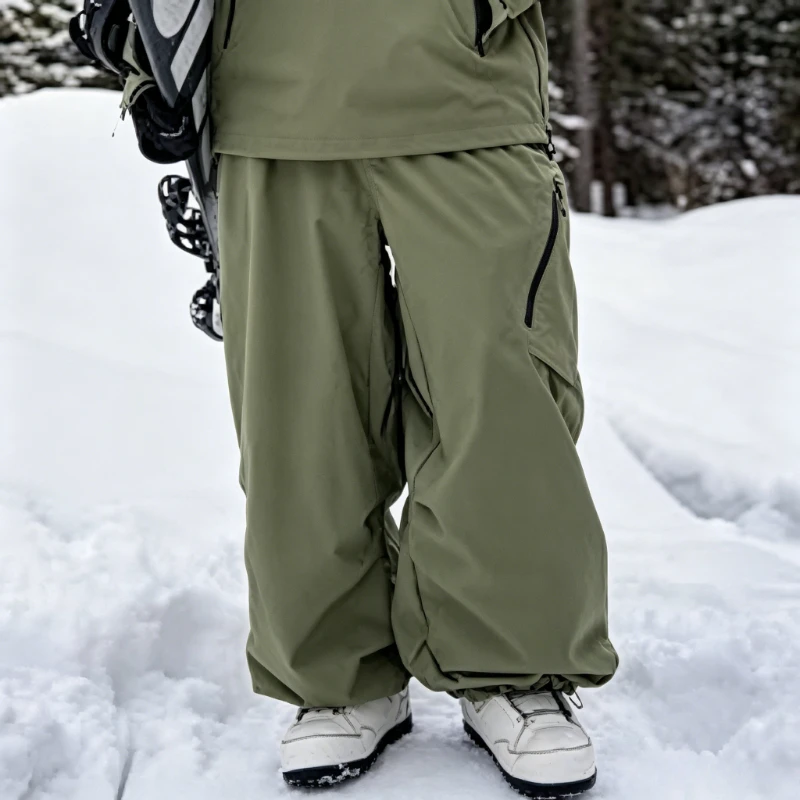 

2026 Women Men Snow Pants Baggy Sports Snowboard Skiing Pant Loose Outdoor Waterproof Windproof Insulated Adult Breathable