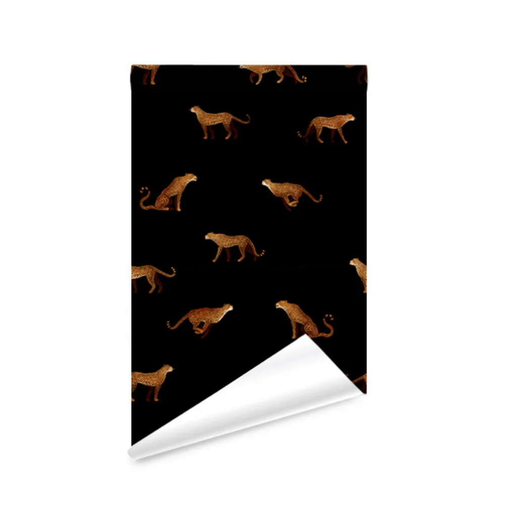 

Черная свобода, обои с леопардовым узором, спальня, гостиная, фон, стена, водонепроницаемая, современная, простая, самоклеящаяся наклейка на стену