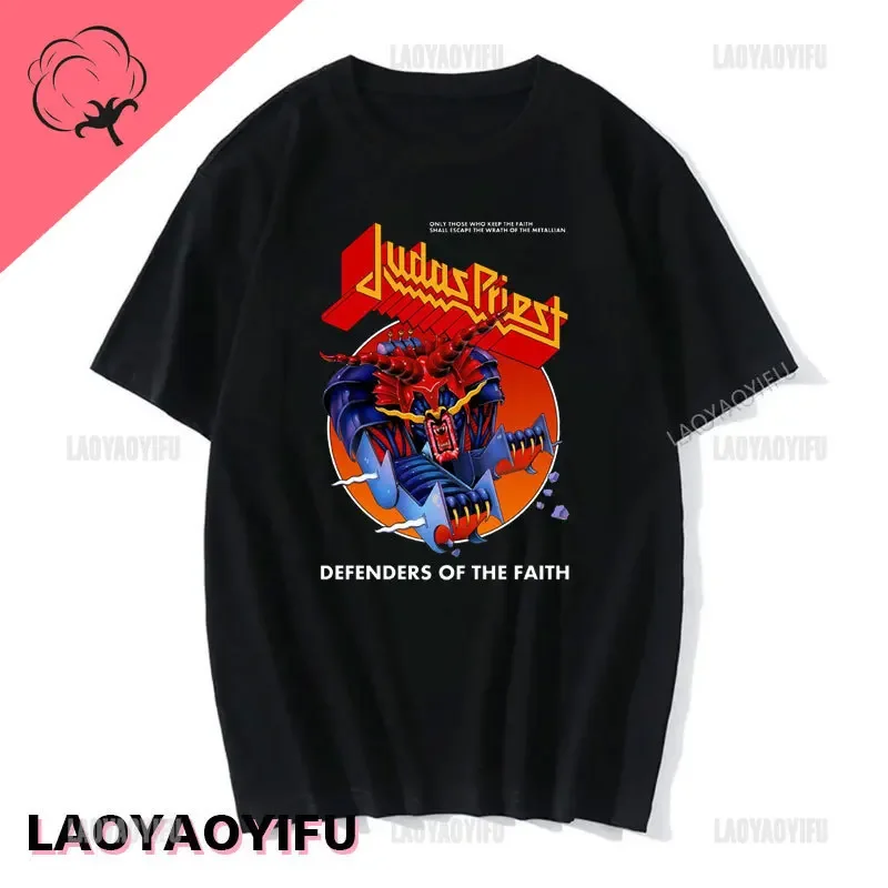 Hard Rock Punk Metal Punk Band Judas Priest Painkiller Men Unisex T-shirt Hot Topic Men Women Fashion Short-sleev Cotton T Shirt