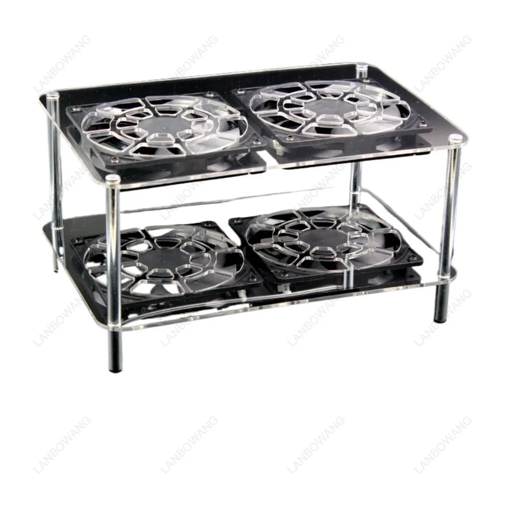 Wireless Router Cooling Bracket, 12CM USB Fan Cooler for Netgear, Optical Modem and TV Set Top Box