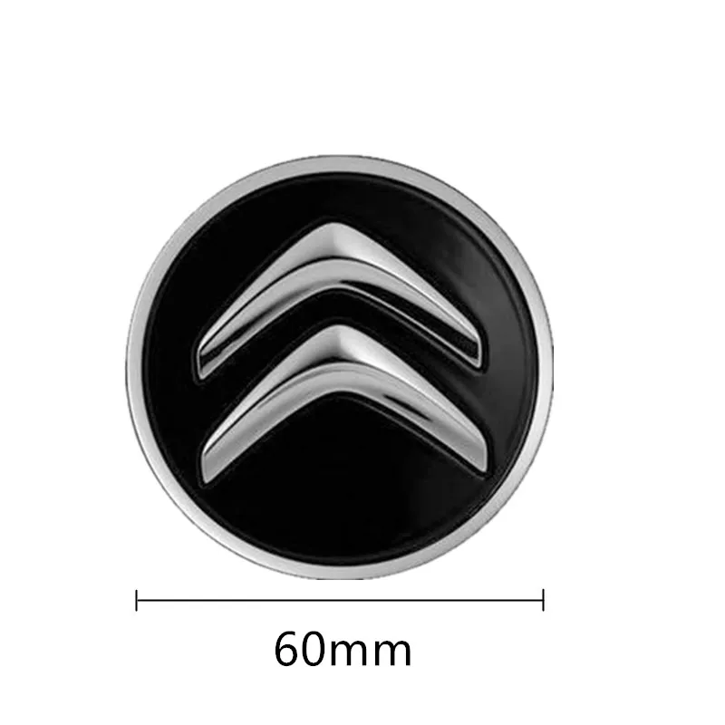Car Wheel Center Caps (4Pcs, 60MM, Black Alloy): Hub Rim Replacement Covers Tailored for Citroen C1/C3/C4/DS3 & Most Models view 5