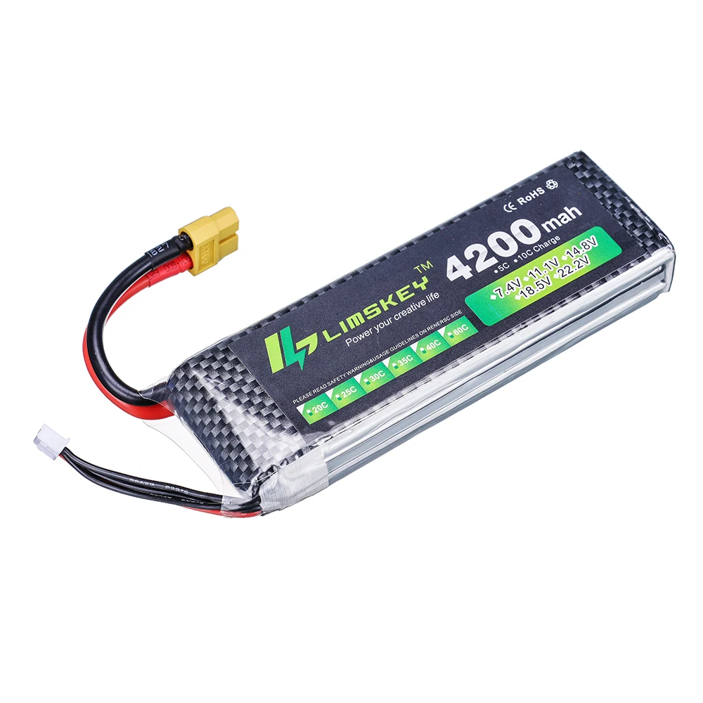 7.4v 11.1v 14.8v 1500mAh 2200mah 2800mah 4200mah 5200mah 6000mAh 3s akumulator lipo do zabawek RC samochód samolot helikopter części do łodzi