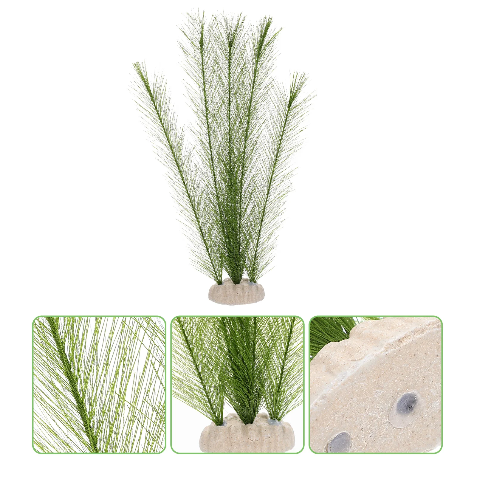 

2Pcs Plastic Aquarium Plants Realistic Silk-Like Fish Tank Decor Functional Hiding Place Easy Clean Stable Aquatic Environment