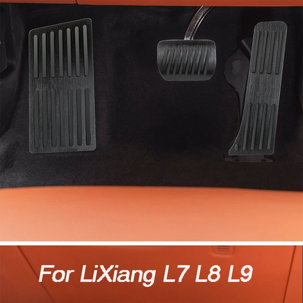 

For LiXiang L7 L8 L9 2022 2023 Foot mat car accessories aluminum alloy car accelerator pedal brake anti-skid pedal cover