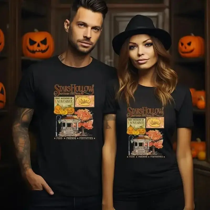 Starhollow Autumn Festıval  T Shirt Pocket Size Luke'S Diner Stars Hollows Tv Show Fans Sas1723
