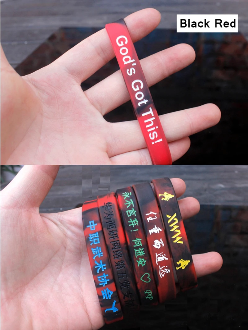 1 Stück graviert personal isierte benutzer definierte Armband sos id Armband Telefon nummer Silikon DIY Band für Geburtstags feier Ereignisse Anti-Lost – Detail 30