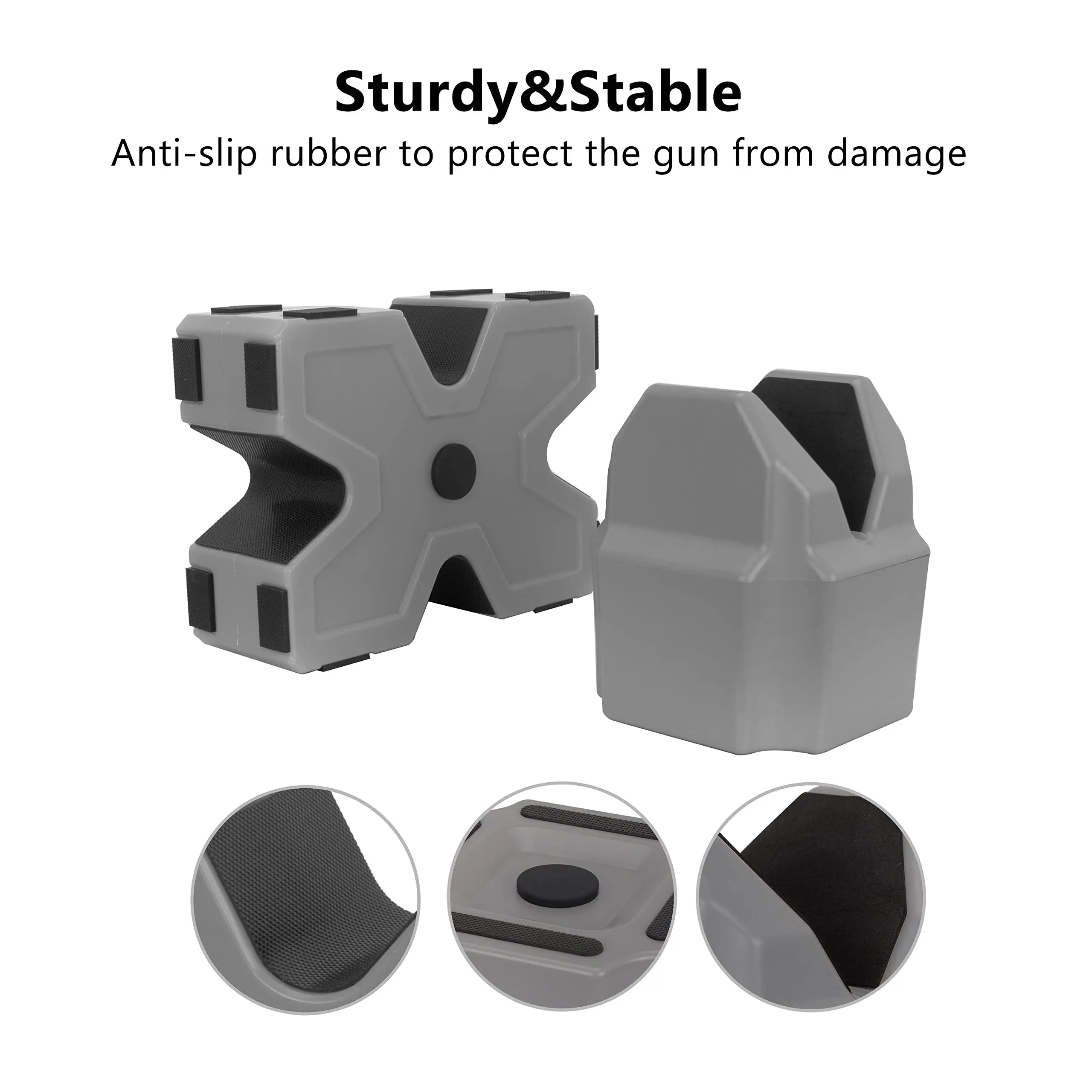 Shooting Rest Non-Slip Block Bench Rest for Rifle Pistol Surface Water Resistance For Shot Stabilization and Sighting in Rifles