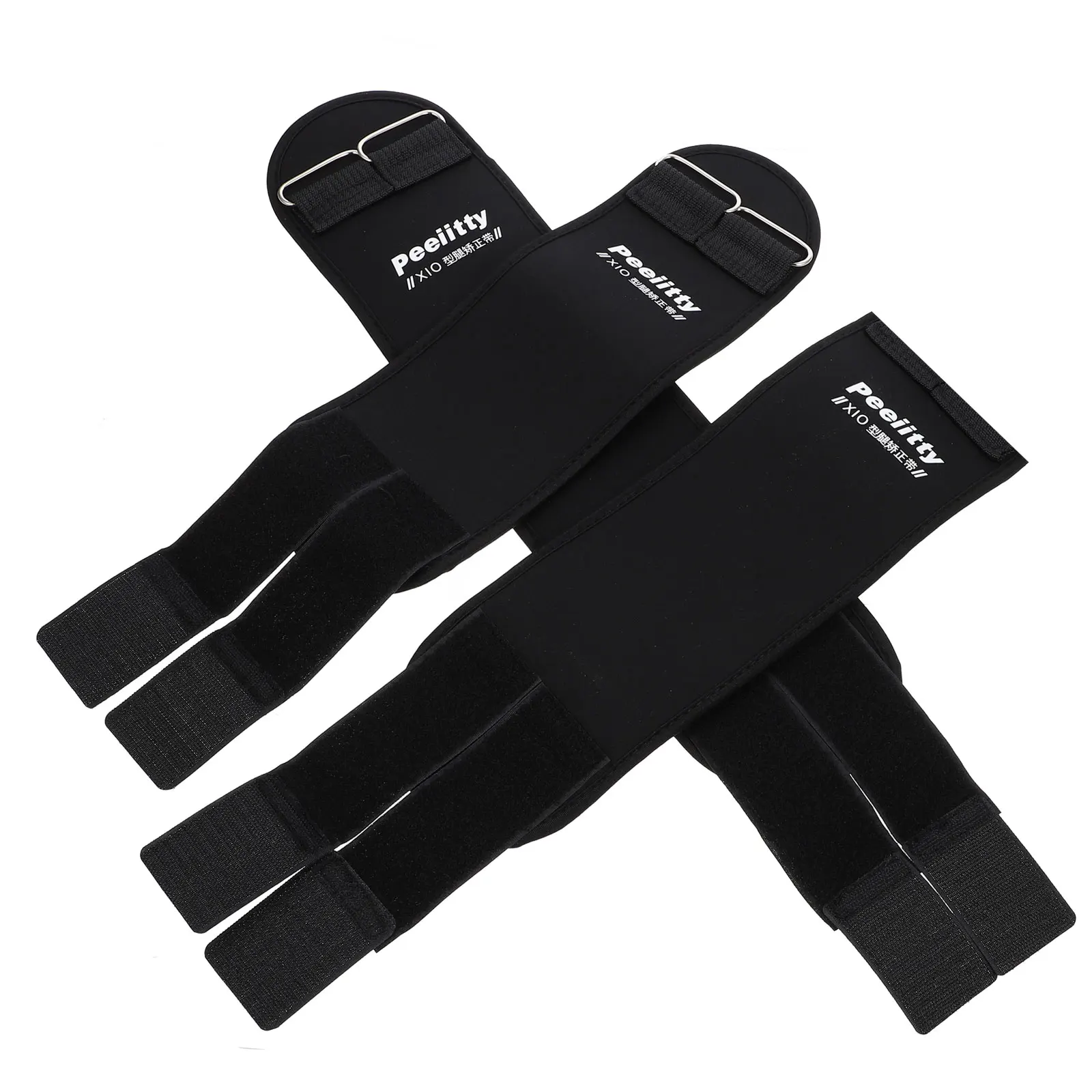 

3pcs Legs Posture Corrector Belt Multi-Function O/X-Type Leg Correction Support For Posture Training Breathable Fiber Xl Black