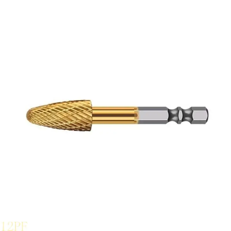 12PF Burr Bit Metal Grinding Bit Stone Carving Cutting Engraving Grinder Attachment Rotary Tool Accessories