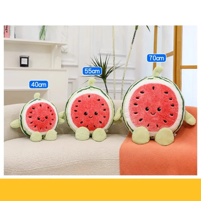 

Kawaii плюшевая игрушка с фруктами и арбузом, мягкая кукла для детей, подарок на день рождения, милый спальный компаньон, бег для маленьких девочек, мягкая игривая