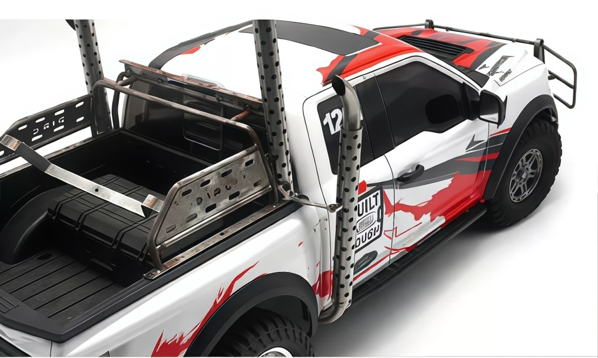 Metal Simulation Exhaust Pipe Tail‑Pipe For 1/8 1/10 RC Car KM3 Short‑Course F150 TRX‑4 YK RGT Crawler Upgrade Parts view 5