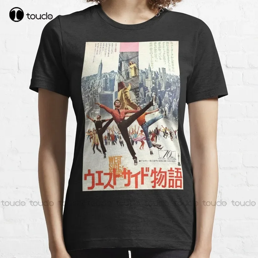 West Side Story Japanese Poster Classic T-Shirt Red Shirts Custom Aldult Teen Unisex Digital Printing Tee Shirt Xs-5Xl New