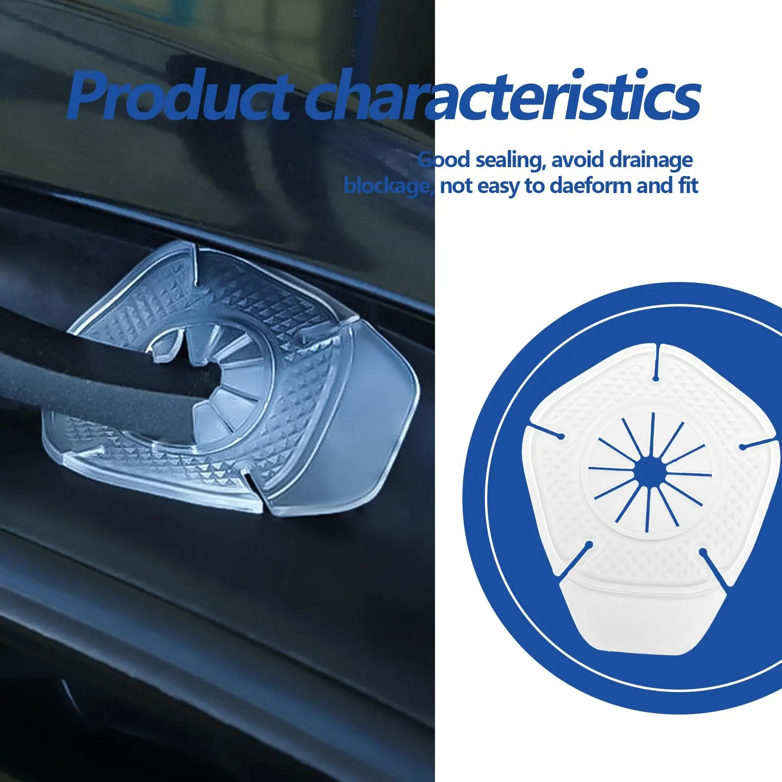1/2pc Auto Scheibenwischer Loch Schutzhülle Silikon Auto Wischer Boden Verhindern Schutt Blatt Fallen Staubdicht Pad universal – Detail 8