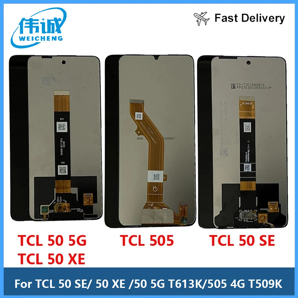 

Tested For TCL 50 SE 50SE 50 XE TCL 50 5G T613K LCD Display Touch Screen Digitizer Full Assembly For TCL 505 4G T509K LCD Parts