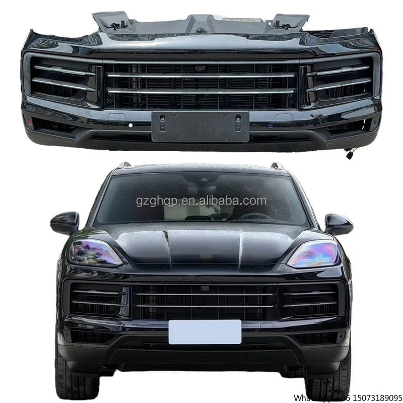 

Original Front Bumper Front Nozzle for 9Y0.2 9YA Black Front Bumper Assembly with Cooling System Radiator 2024-2025