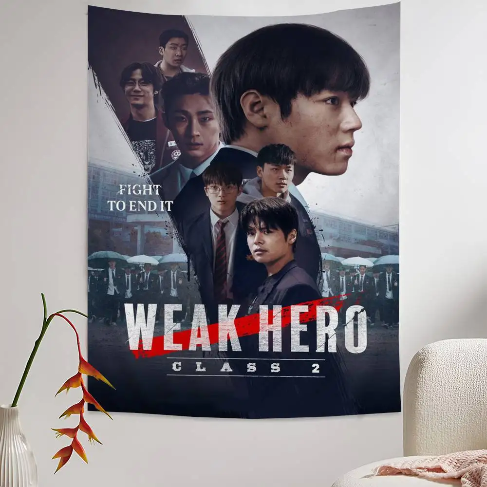 Weak Hero Class 1 Anime Tapestry Hippie Flower Wall Carpets Dorm Decor Wall Hanging Home Decor