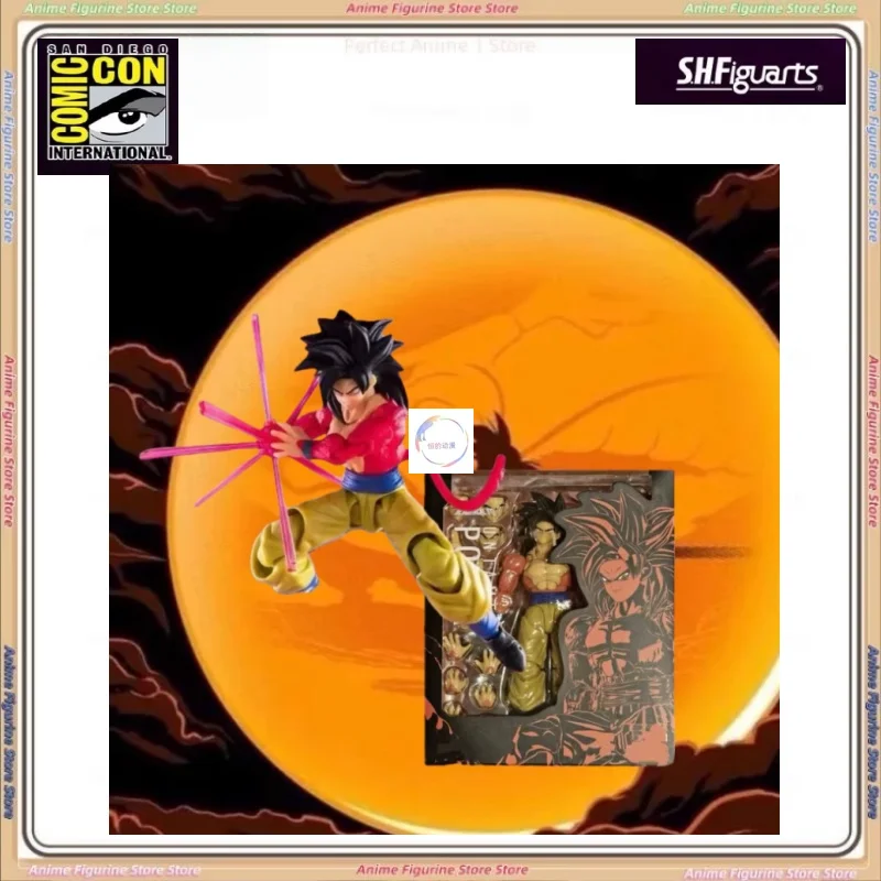 

Seven Dragon Ball movable SHF Wild Force Time Ranger Edition Super 4 Sun Wukong Bei movable hand puppet 3.0 model doll