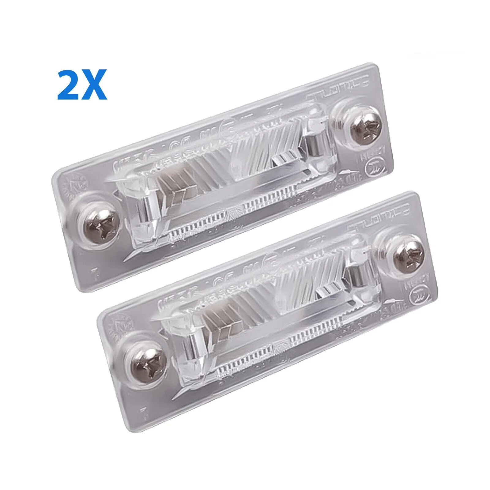 

2 Pieces Of 75 Mm X 25 Mm License Plates Lights Replacement Of Car Parts Applicable To Passat Lancer Old-Speedy Touran