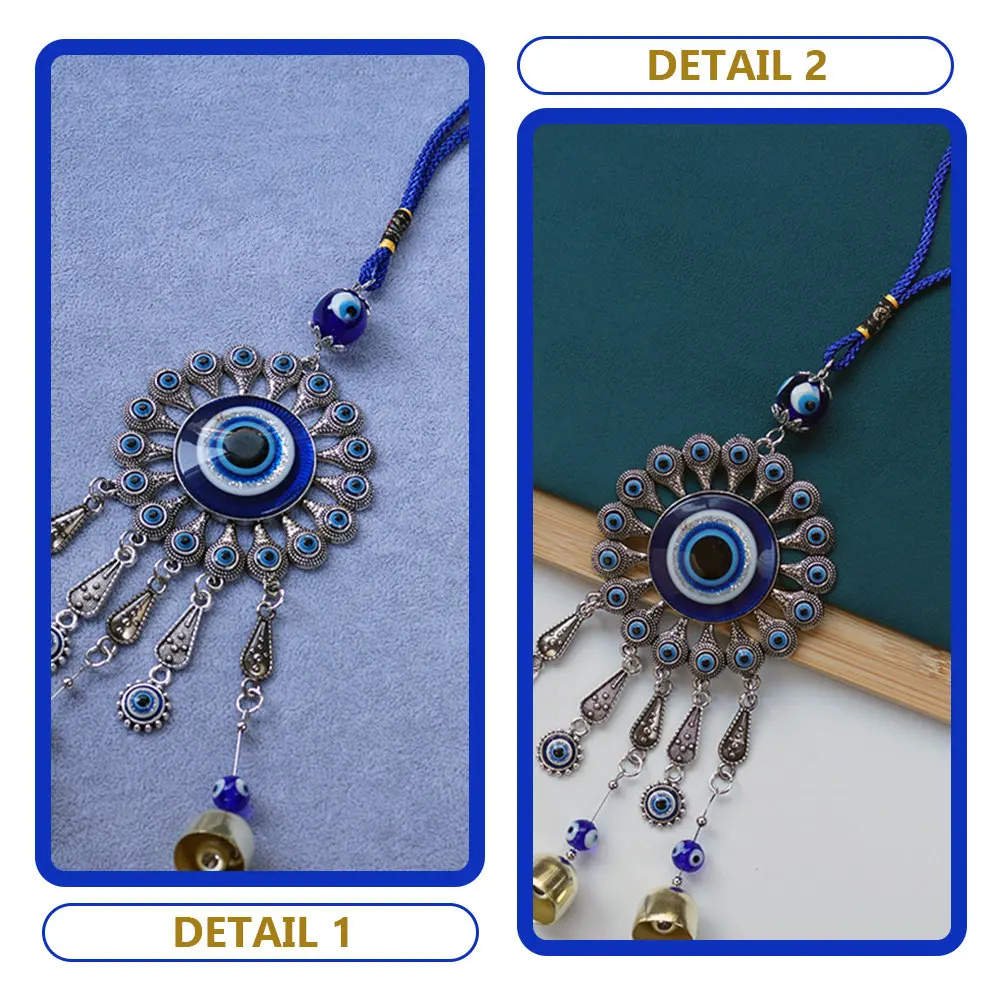 

Evil Eye Wall Hanging Decor blue Eye pendant House Protect Evil Eye Hanging Ornament Turkey Evil Eye Good Luck Charm Car Hanging