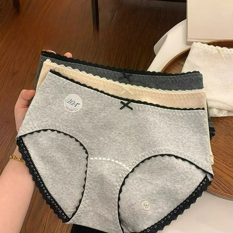

Трусики женские из чистого хлопка, новые 10А, хлопковые, антибактериальные, летние, приятные для кожи, треугольные шорты, дышащие, тонкие, удобные