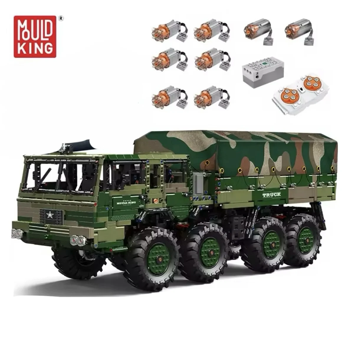 Mold King-décennie s de Construction Militaire KOKub8X8, Jouets de Nuit Techniques, Bataille Télécommandée, Briques MOC, Cadeau pour Enfants, 20039