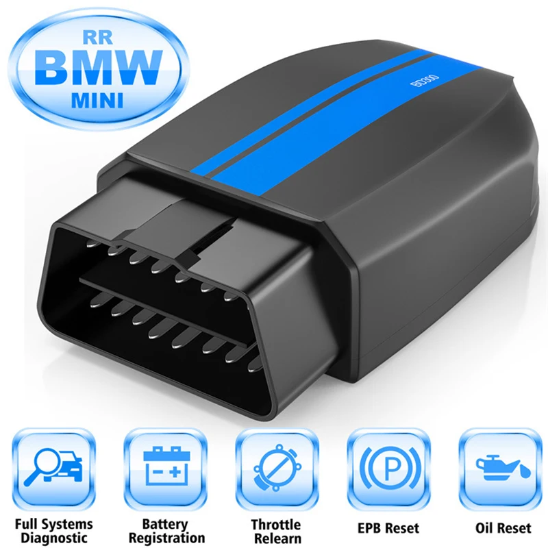 

BD300 OBD2 Scanner Full System Car Diagnostic Tools Injector Coding SRS ABS SAS Reset OBD2 Automotive Scanner for BWM e39