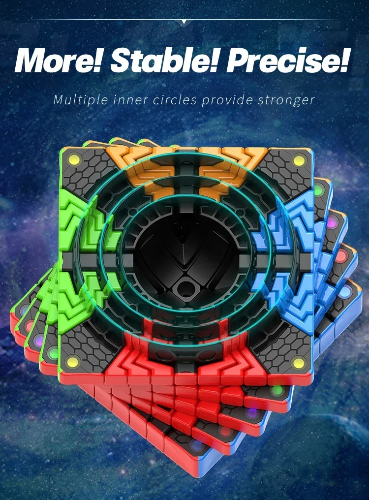 [Picube] DianSheng 9 M Cubo Mágico Magnético de Velocidade Stickerless Profissional Fidget Toys DianSheng Galaxy 9x9 M Cubo Mágico Quebra-cabeça