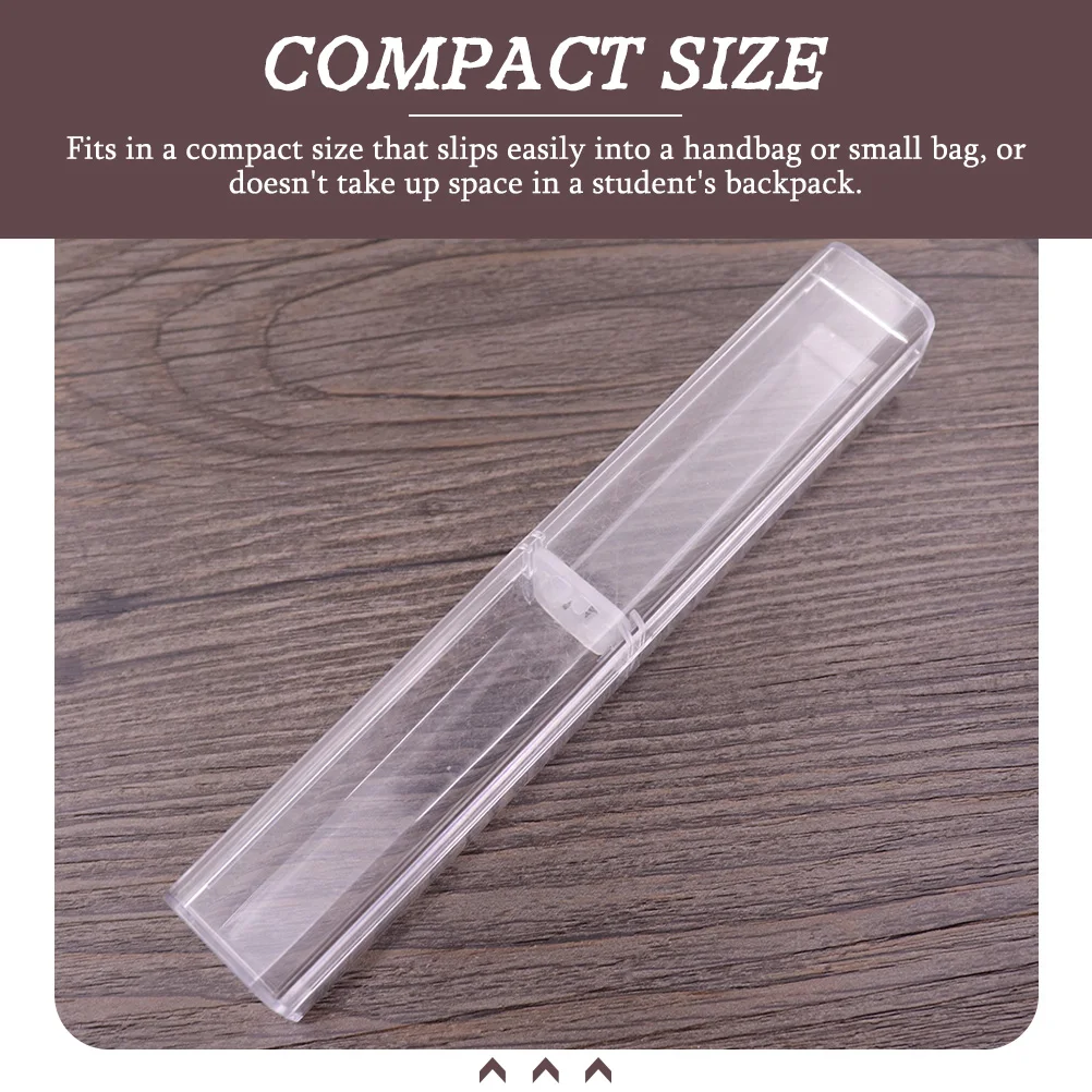 20 stücke Kristall Stift Box Fall Transparente Kunststoff Rohre Display Lagerung Für Kugelschreiber Geschenke Verpackung Box Container