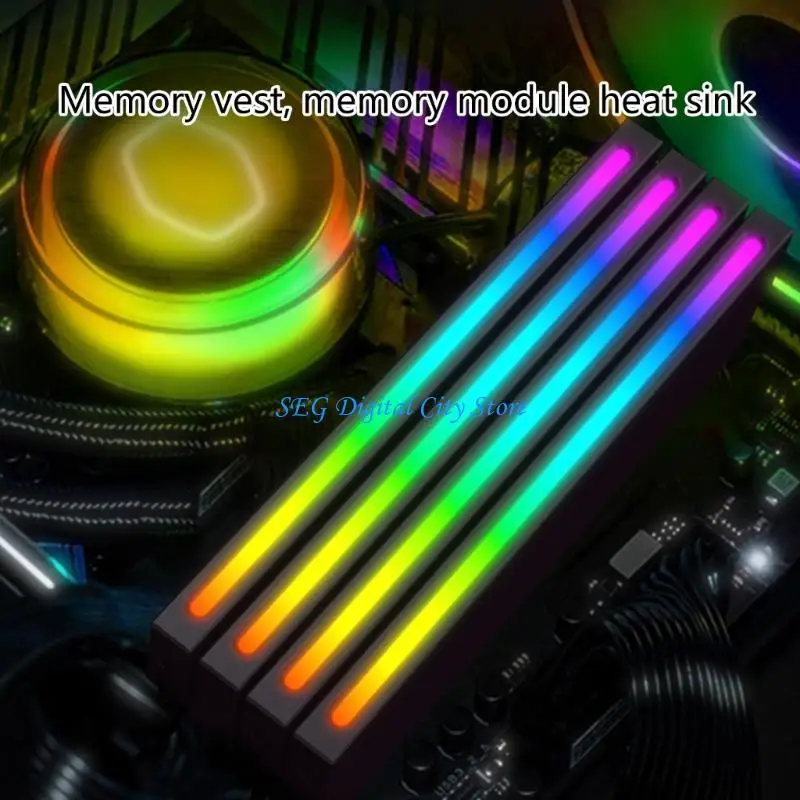 

U75B Dynamic ARGB Lighting Memory Coolers ARGB Memory Heatsink for Effective Temperature Reduction and Visual Heatsink