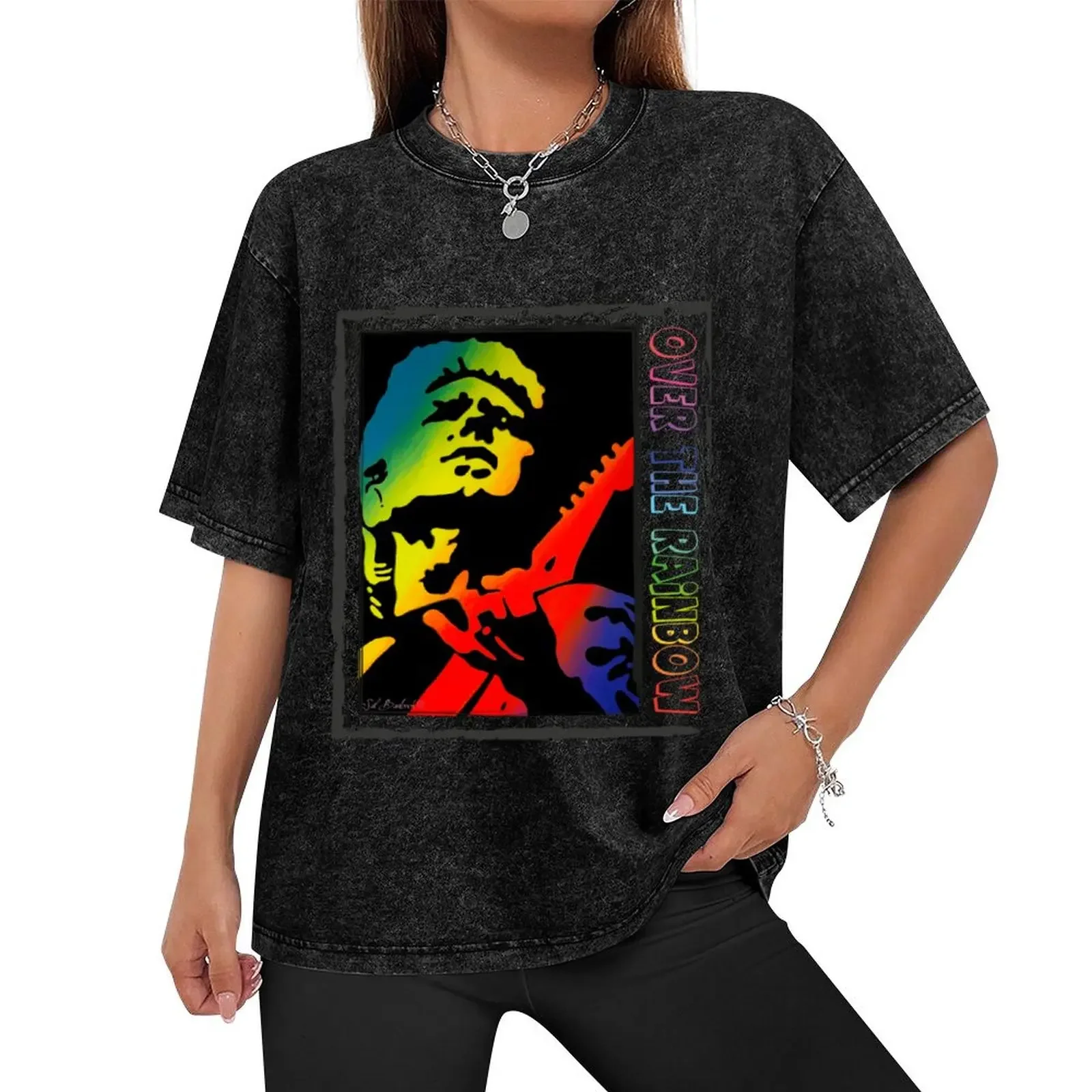 Over The Rainbow Billy Thorpe T-Shirt baggy shirts summer tops graphic tee shirt oversizeds anime shirts men