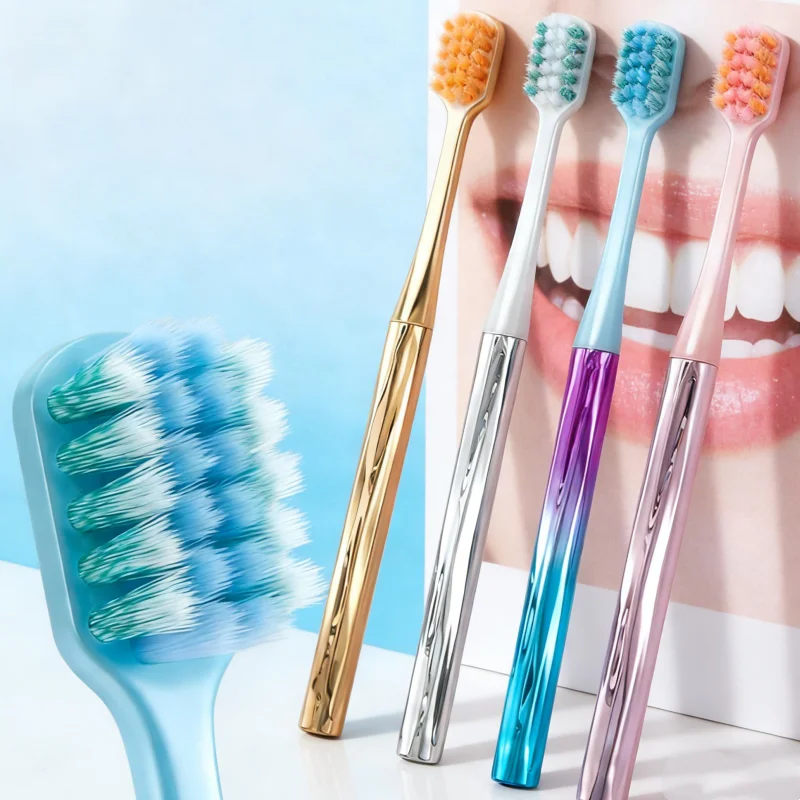 2/4/8 Pack of Cool Colorful Toothbrushes with Random Colors, Deep Cleaning Without Harming Gums, Suitable for Home Use, Couples, and Families, High-Quality Cleaning and Gum Protection, Premium Toothbrushes, Great Gift Item, Convenient Travel Set Toothbrushes