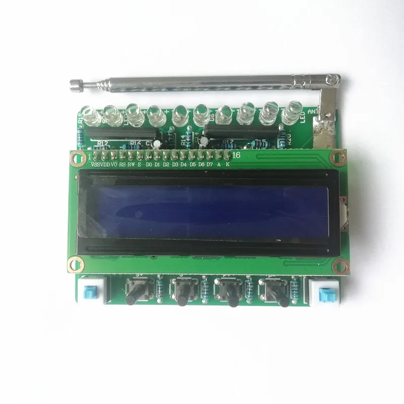 51 Single-chip Microcomputer with Level Indicator RDA5807 FM Module Digital Radio DIY