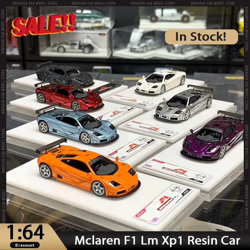 

Новинка в наличии Demon Zone 1:64 Mclaren F1 Lm Xp1, смоляный автомобиль, миниатюрный литой под давлением Mclaren, украшения на заказ, игрушки, подарок для детей